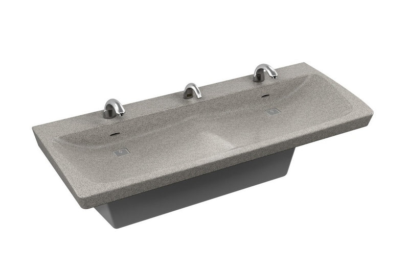 Bradley S93-737 ELX 2-station Empire Gray Bowl, Handwashing Stations