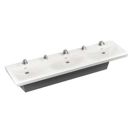 Bradley S93-738 ELX 3-station Glacier Color Bowl, Handwashing Stations