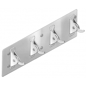 Bradley SA38-800000 Security Clothes Hook Strip, Hooks