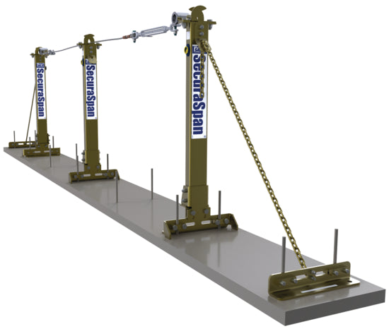 3M DBI SALA DBI/SALA 7400660 SecuraSpan Rebar/Shear Stud Horizontal Lifeline System, Horizontal Lifelines