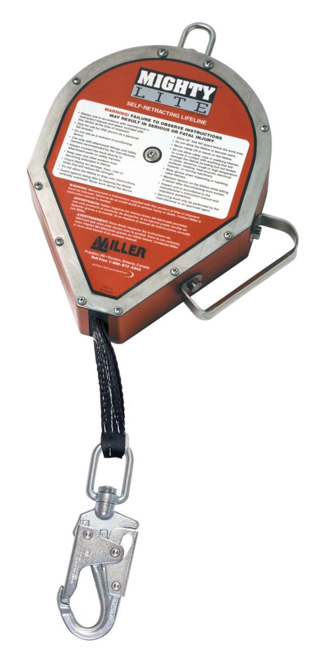 Miller RL65G-Z7/65FT MightyLite Self Retracting Lifeline, Self-Retracting Lifeline
