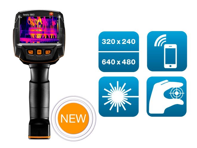 Testo 883 kit - testo 883 Thermal Imager with 2 Lenses and Accessories, SKU 883-KIT, Thermal Camera, additional view 5