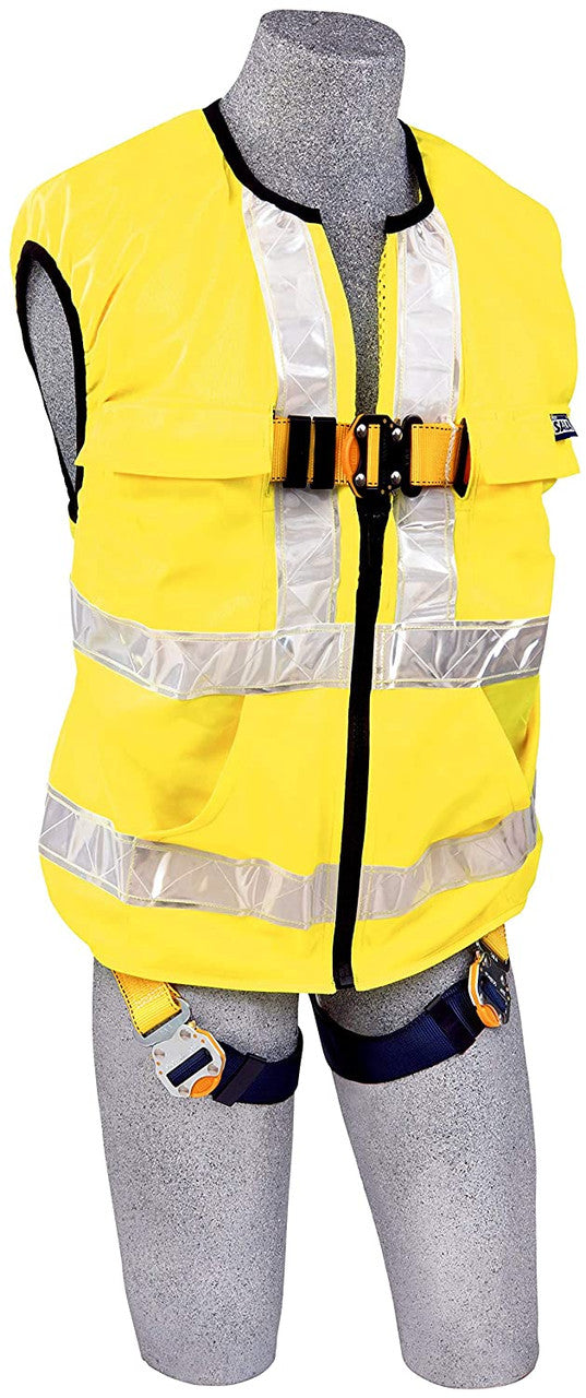 3M DBI SALA 3M DBI-SALA 1111586 Delta Vest Hi-Vis Reflective Workvest Harness, 2X-Large, Full Body Harnesses