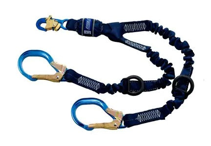 3M DBI SALA 3M DBI-SALA 1246032 Force2 Elastic 100% Tie-Off Shock Absorbing Lanyard, Energy-absorbing Lanyards for Safety