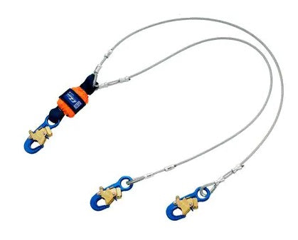 3M DBI SALA 3M DBI-SALA 1246068 EZ-Stop Leading Edge 100% Tie-Off Cable Shock-Absorbing Lanyard Orange, 6 ft, Lanyards