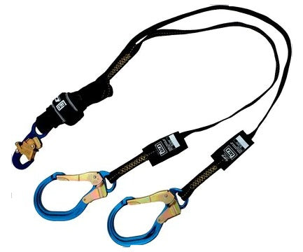 3M DBI SALA 3M DBI-SALA 1246323 EZ-Stop Arc Flash 100% Tie-Off Shock Absorbing Lanyard Black, 6 ft. (1.8m), Energy-absorbing Lanyards for Safety