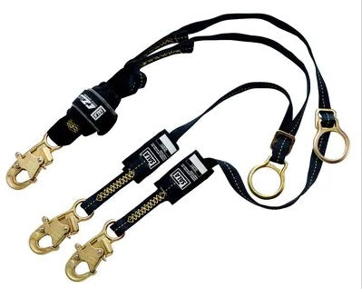3M DBI SALA 3M DBI-SALA 1246324 EZ-Stop Arc Flash Tie-Back 100% Tie-Off Shock Absorbing Lanyard, Energy-absorbing Lanyards for Safety