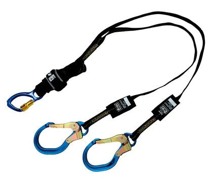 3M DBI SALA 3M DBI-SALA 1246348 EZ-Stop Arc Flash 100% Tie-Off Shock Absorbing Lanyard Black, Energy-absorbing Lanyards