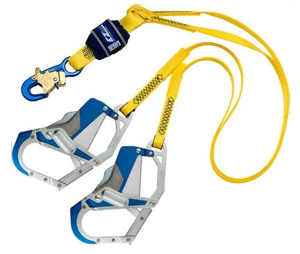 3M DBI SALA 3M DBI-SALA 1246410 EZ-Stop 100% Tie-Off Shock Absorbing Lanyard, Yellow, Energy-absorbing Lanyards for Safety