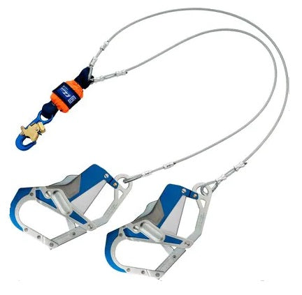 3M DBI SALA 3M DBI-SALA 1246412 EZ-Stop Leading Edge 100% Tie-Off Cable Shock-Absorbing Lanyard Orange, 6 ft, Energy-absorbing Lanyards