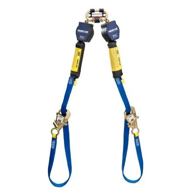 3M DBI SALA 3M DBI-SALA 3101374 Nano-Lok Tie-Back Twin-Leg Personal Self-Retracting Lifeline Web, 9 ft, Self-retracting Lifelines