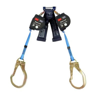3M DBI SALA 3M DBI-SALA 3101659 Nano-Lok Wrap Back Self-Retracting Lifeline, Web Blue, 8 ft. (2.4m), Self Retracting Lifeline