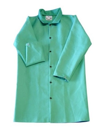 Chicago Protective Apparel 601-GR 40" Green FR Cotton Jacket
