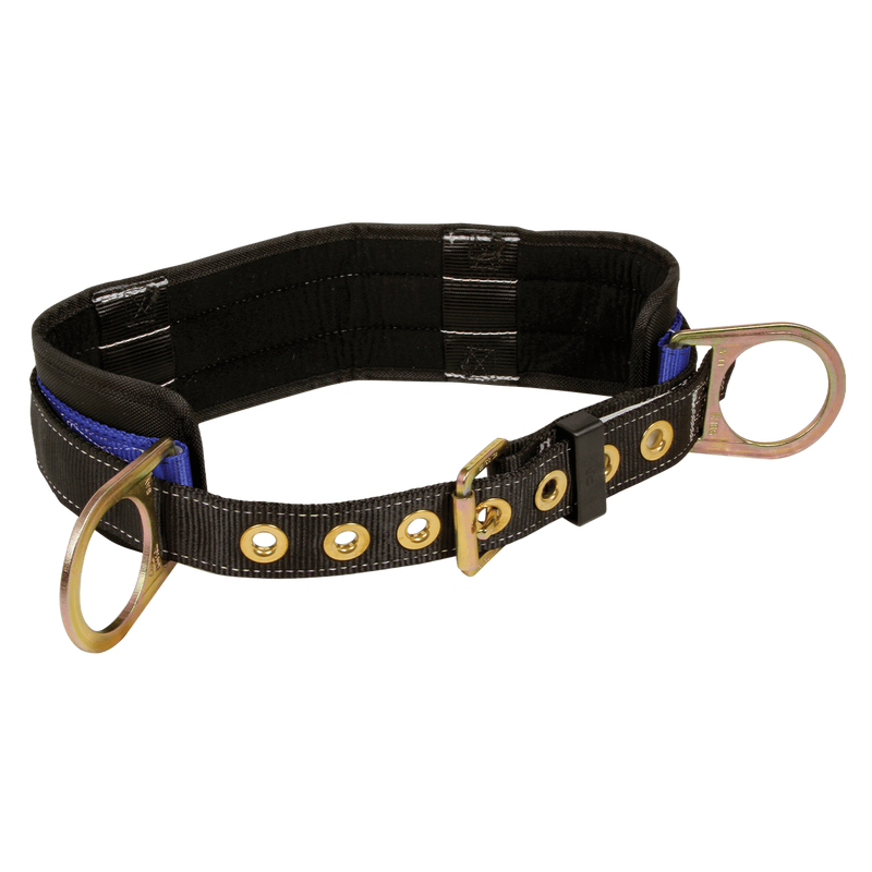 Falltech 7055S Work Positioning Belt Small 2-Hip D-Rings w/Pad + Removable Belt, Body Belts