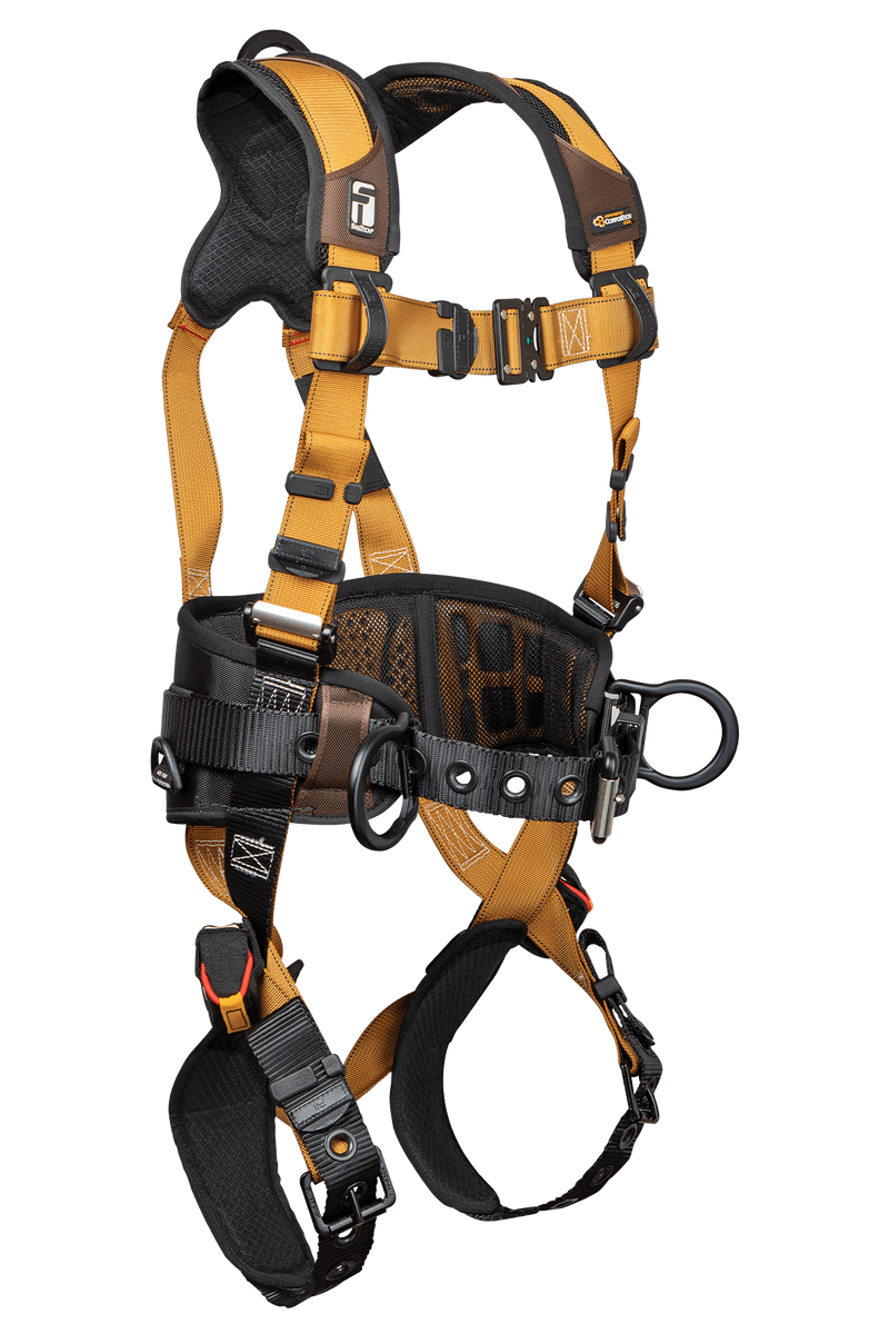 Falltech 7081BS Advanced ComforTech Gel Construction Belted Harness, Full Body Harness