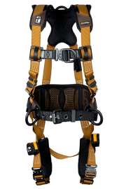 Falltech 7083BFDS Advanced ComforTech Gel Construction Belted, Climbing Harness, Full Body Harness