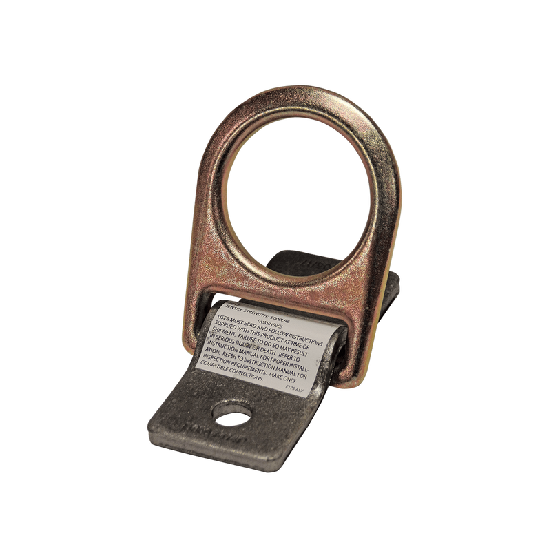 Falltech 7414P Weld-on Forged D-ring and Plain/Uncoated Steel Plate, Anchorage Connectors