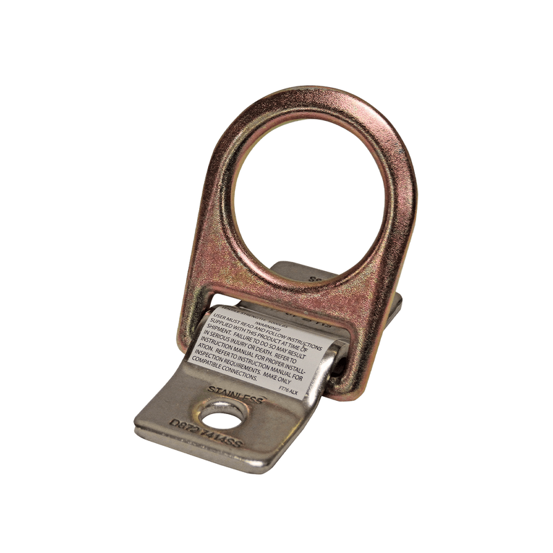 Falltech 7414SS Forged D-ring and Stainless Steel Bolt-on Plate, Anchorage Connectors