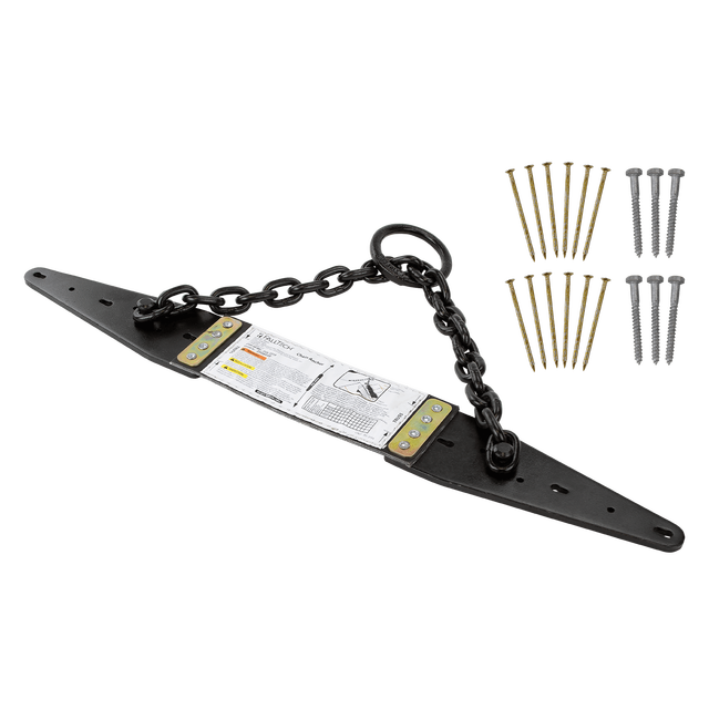 Falltech 7493A Chain Anchor Durable Powder Coated Steel Anchoring Plates, Roofing