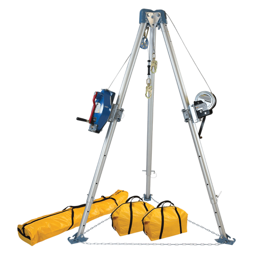Falltech 7504S 7504 S Confined Space Tripod Kit Fall Arrest Protection