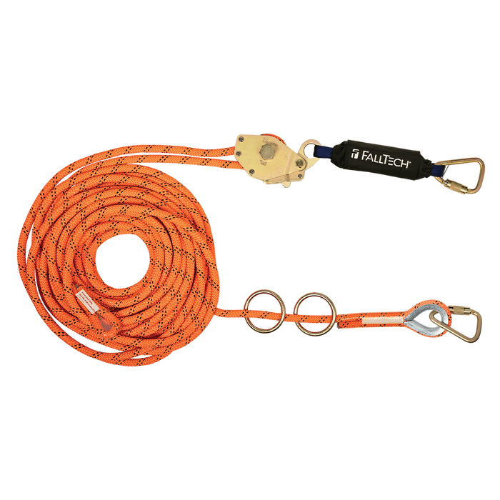 Falltech  77600S 2-Person 60’ Kernmantle Rope HLL with Energy Absorber for Stanchion Systems