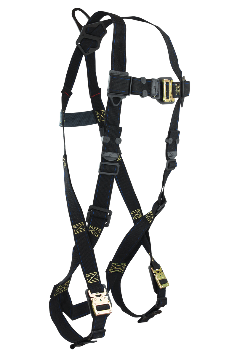 Falltech 8076 Arc Flash Nomex Standard Non-Belted FBH UniFit 1D QC Legs/QC Chest w/Leather, SKU 8076XL, Falltech Fall Protection