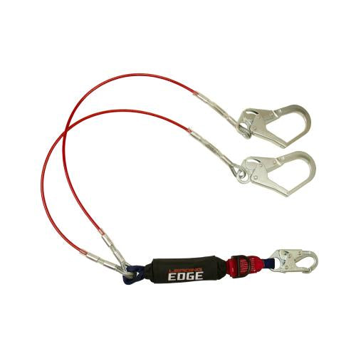 Falltech 8354LEY3D Y-Leg Lanyard with Snap and Rebar Hooks 6'