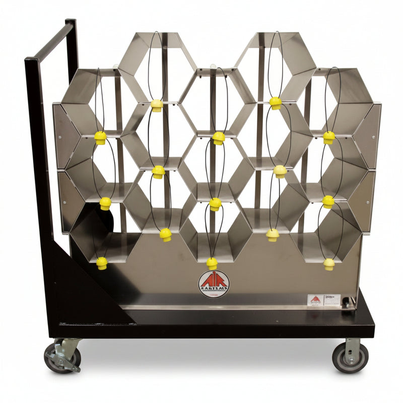 Air Systems International Air Systems AK40-15CRT Air Kaddy 15 SCBA Cylinder Storage Rack Cart