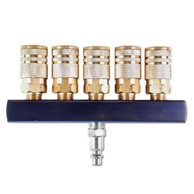 Air Systems International HPM-2H 2 Outlet Manifold with 1/4 Hansen Fittings