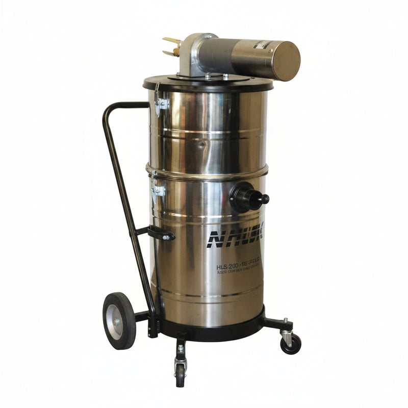 Nikro Industries Inc. NIKRO AHW15150-S AHW 15150 S 15 Gallon Compressed Air Powered HEPA Vacuum Cleaner, HEPA Filtered Vacuums