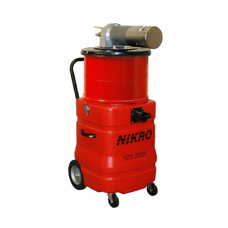 Nikro Industries Inc. NIKRO APW15150 APW 15150 15 Gallon Compressed Air Powered HEPA Vacuum Cleaner, HEPA Filtered Vacuums