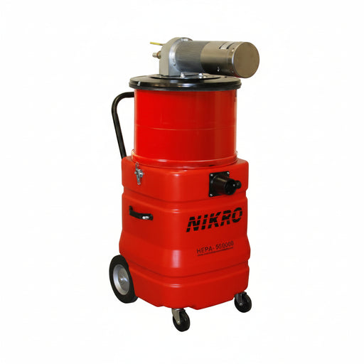 Nikro Industries Inc. NIKRO APW15150 APW 15150 15 Gallon Compressed Air Powered HEPA Vacuum Cleaner, HEPA Filtered Vacuums