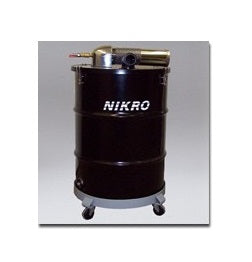 Nikro Industries Inc. NIKRO AWP55225 AWP 55225 55 Gallon Painted Steel Pneumatic Compressed Air Powered Vacuum, Non HEPA Filtered Vacuums