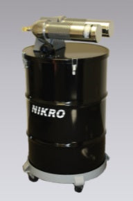 Nikro Industries Inc. NIKRO AWP55TWN AWP 55TWN 55 Gallon Painted Steel Pneumatic Compressed Air Powered Vacuum, Non HEPA Filtered Vacuums
