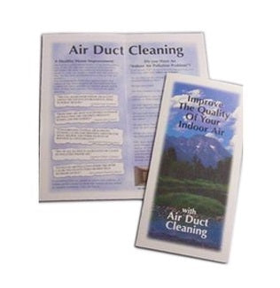 Nikro Industries Inc. Nikro 860452 Air Duct Cleaning Color Brochures (Pack Of 100), Marketing Material & Resale Items