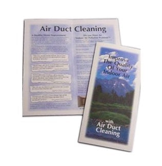 Nikro 860452 Air Duct Cleaning Color Brochures (Pack Of 100)
