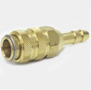 Nikro Industries Inc. Nikro 860506 1/4" Barbed, Female Dual Action Coupler (For #860494), Compressed Air Cleaning Tools