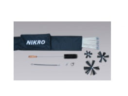 Nikro Industries Inc. Nikro 861710 Deluxe Dryer Vent Rotary Brush Kit, Dryer Vent Cleaning