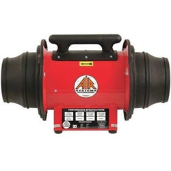 Air Systems SVF-10AC50 Confined Sp Fan, Steel, Red, 10 or 8 In, Steel Axial Fan