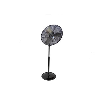Pinnacle Climate Technologies Schaefer 20PFR-B 20" Black Fan with Pedestal Stand, Pedestal & Cart Circulation OSHA Fans