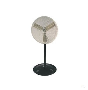 Pinnacle Climate Technologies Schaefer 20PFR 20" White Fan with Pedestal Stand, Pedestal & Cart Circulation OSHA Fans