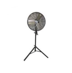 Pinnacle Climate Technologies Schaefer 20TPQR-B Pedestal Fan, Black OSHA Guards, Black Tripod Pedestal with Quick Release