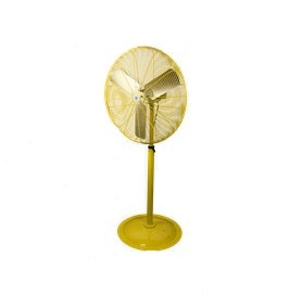 Pinnacle Climate Technologies Schaefer 30PFR-SY 30" Safety Yellow Fan with Pedestal Stand, Pedestal & Cart Circulation OSHA Fans
