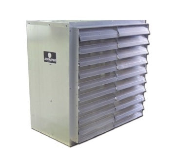 Pinnacle Climate Technologies Schaefer 485B112 Galvanized Belt Drive Exhaust Fan 48" 1.5HP, Galvanized Belt Drive Box Exhaust Fans (w/o Cone)
