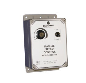 Pinnacle Climate Technologies Schaefer MSC-400 Manual Variable Speed Control, Speed Controls