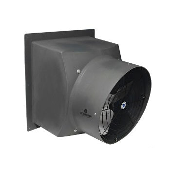 Pinnacle Climate Technologies Schaefer PFM1600-1-HL Direct Drive Hazardous Location Poly Exhaust Fan 16", Polyethylene Flush Mount Exhaust Fans