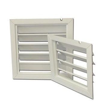 Pinnacle Climate Technologies Schaefer PS27 PVC Exhaust Fan Shutter Outlet 27 Inch, PVC Shutters