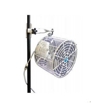 Pinnacle Climate Technologies Schaefer VK12TF-MPM-W Versa-Kool Air Circulation Tent Fan 12 Inch, Tent Fans with Pole Mount