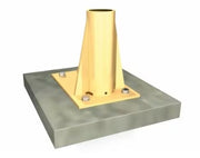 3M DBI SALA 3M DBI-SALA 8530267 SecuraSpan Fasten-in-Place HLL Bolt-on Floor Base, Fall Protection