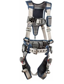 3M DBI SALA 3M DBI-SALA ExoFit STRATA Construction Style Positioning/Climbing Harness, Grey, Blue, Full Body Harness, additional view 2